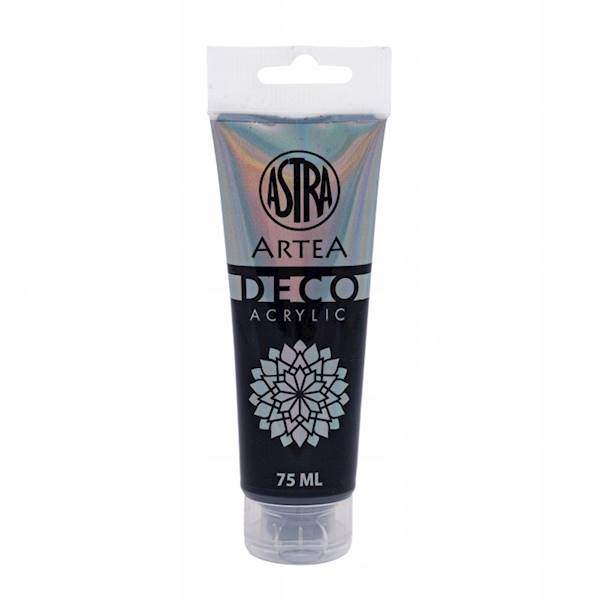 Farba akrylowa Astra czarna 75 ml w tubie