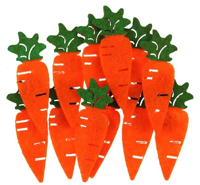 Dekoracje filcowe samoprzyl. Titanum marchewki