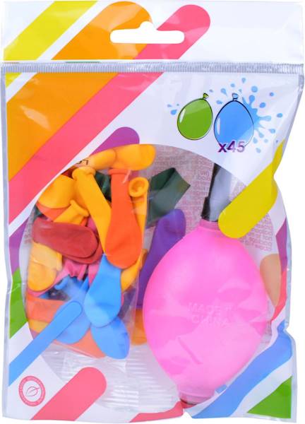 Balony wodne z pompką 45 sztuk