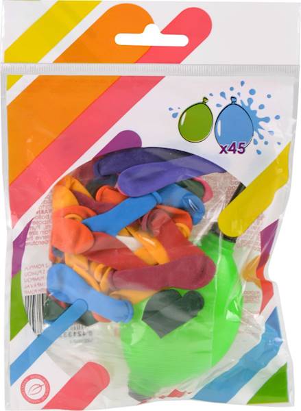 Balony wodne z pompką 45 sztuk