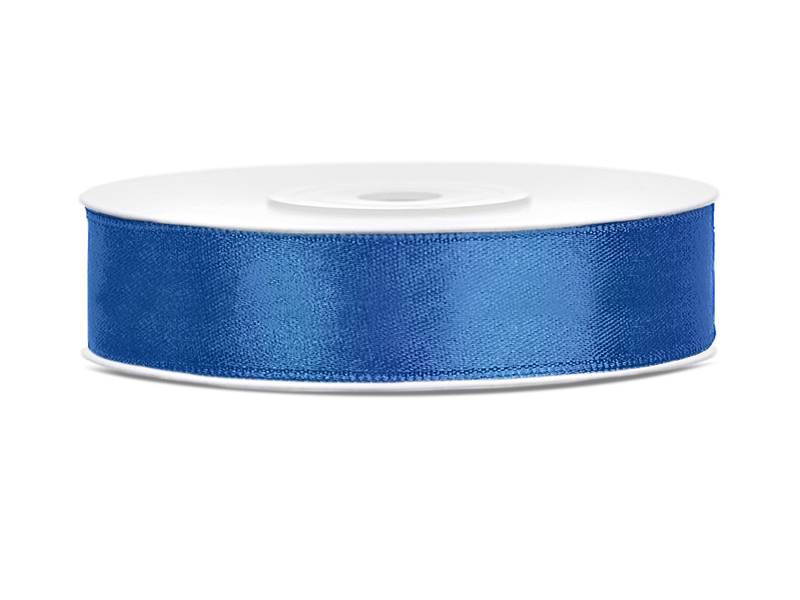 Wstążka satynowa królewski niebieski 12 mm x 25 m