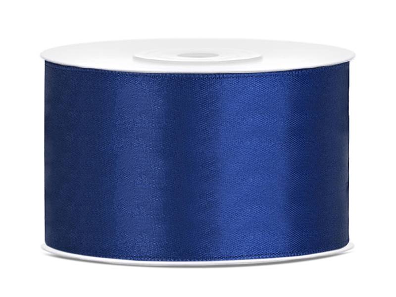 Wstążka satynowa granatowa 38 mm x 25 m
