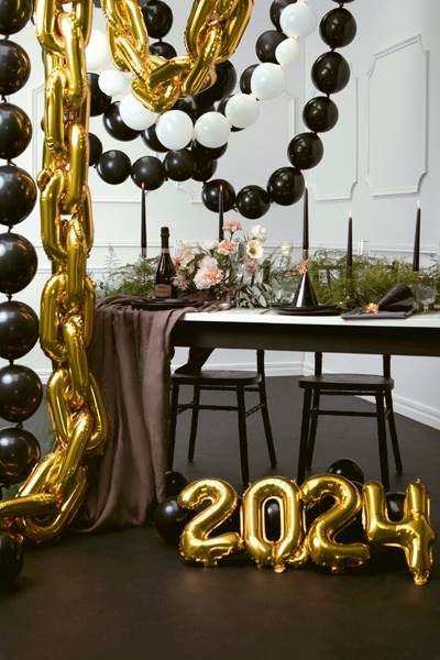 Balon foliowy Cyfra ''0'', 35cm, złoty