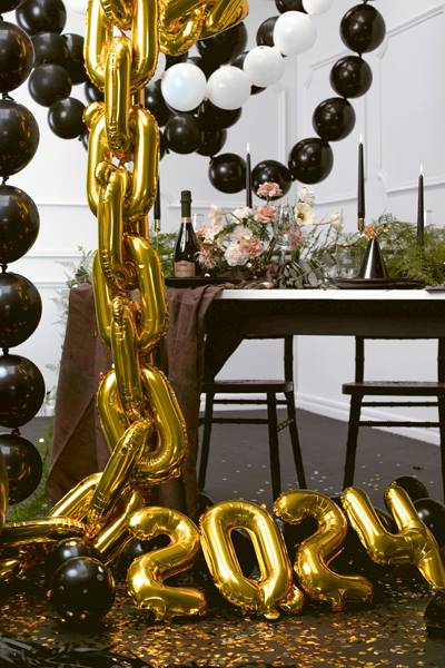 Balon foliowy Cyfra ''0'', 35cm, złoty