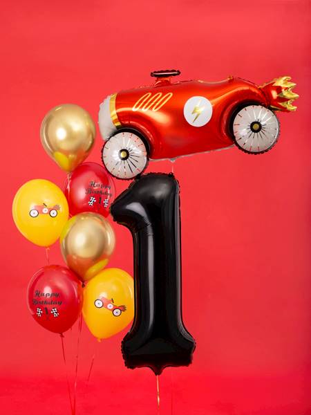 Balon foliowy Cyfra ''1'', 86cm, czarny