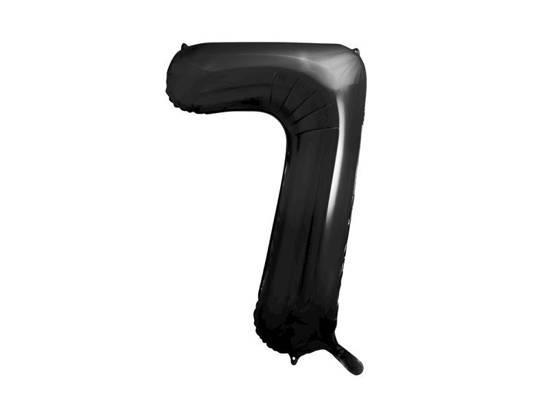 Balon foliowy Cyfra ''7'', 86cm, czarny
