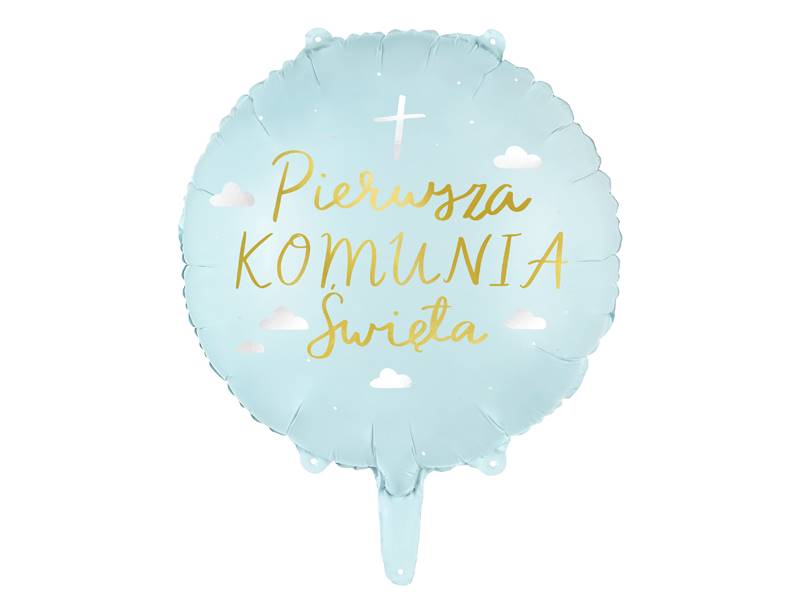 Balon foliowy Komunia Święta, 45 cm