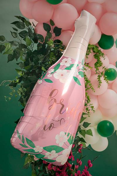 Balon foliowy Butelka Bride to be, 49.5x108.5 cm