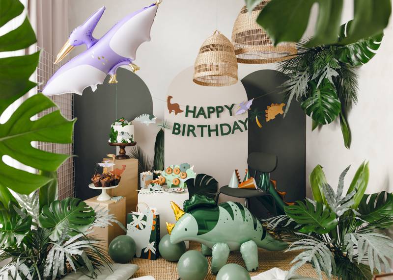 Balon foliowy Triceratops, 101x60.5cm, zielony