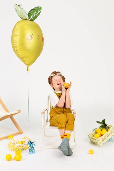 Balon foliowy Cytrynka, 50x75 cm, mix