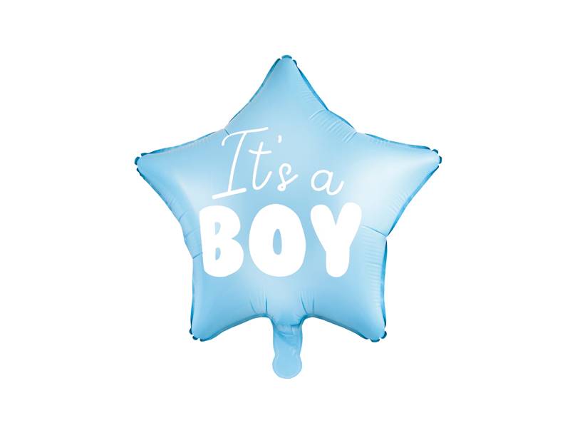 Balon foliowy Gwiazdka - It's a boy, niebieski