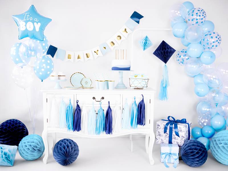 Balon foliowy Gwiazdka - It's a boy, niebieski