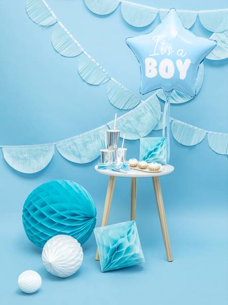Balon foliowy Gwiazdka - It's a boy, niebieski