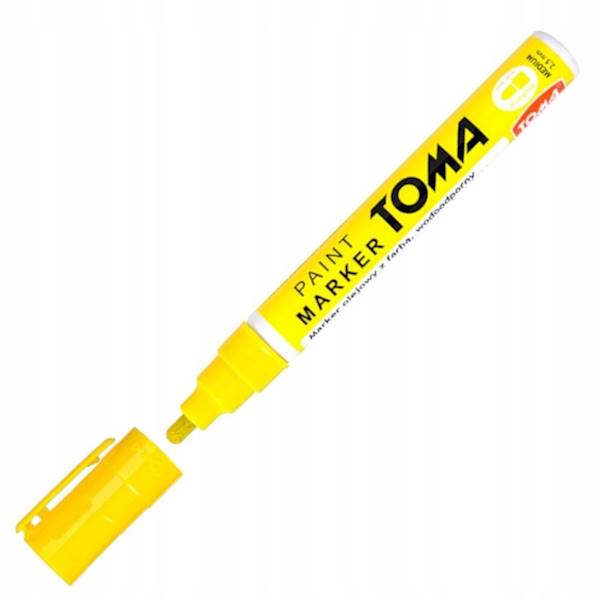 Marker olejowy TOMA TO-440 neonowy żółty