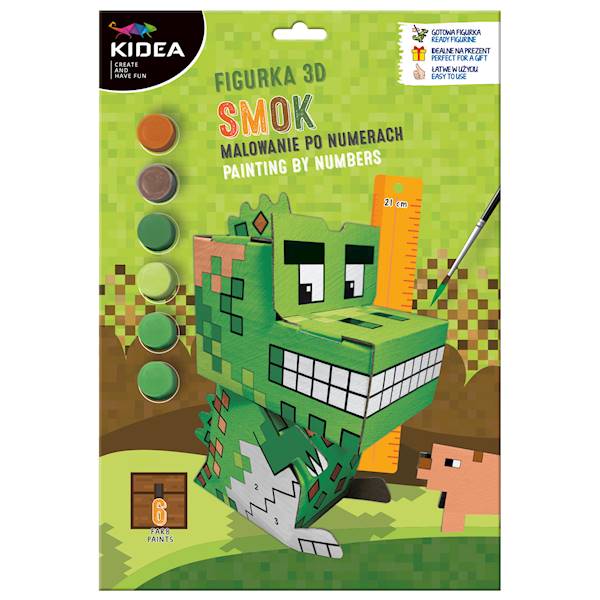 Figurka 3D malowanie po numerach Kidea Smok