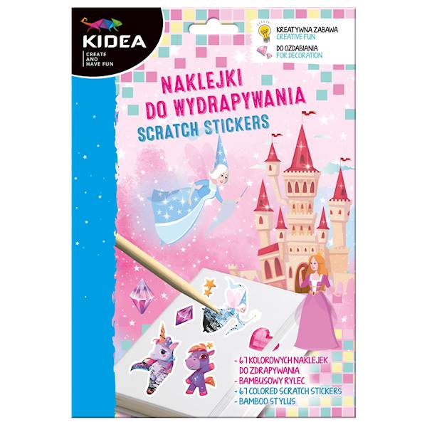 Naklejki do wydrapywania Kidea Magiczny świat