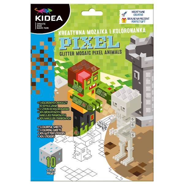 Kreatywna mozaika i kolorowanka Kidea Pixel