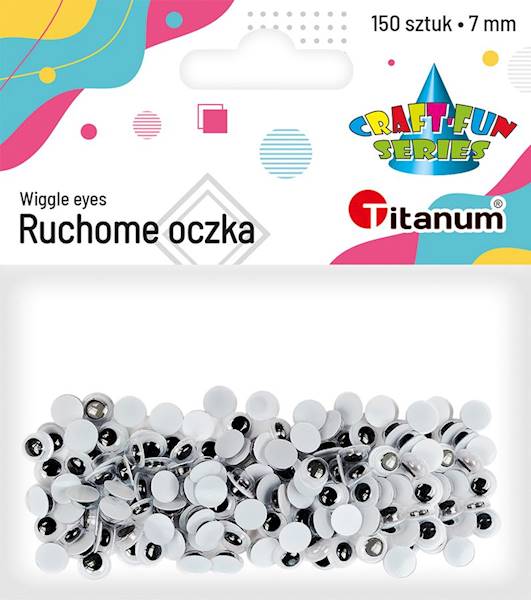 Ruchome oczy Titanum 150 szt. 7 mm