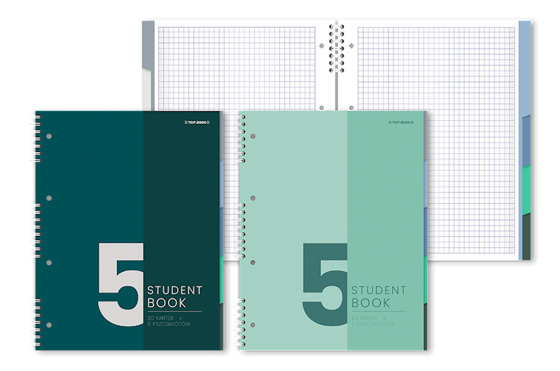 Kołozeszyt B5/100k kratka TOP-2000 Studentbook 5P