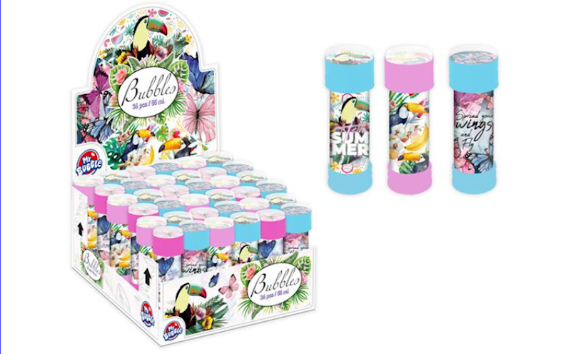 Bańki mydlane 55 ml motyl/tucan