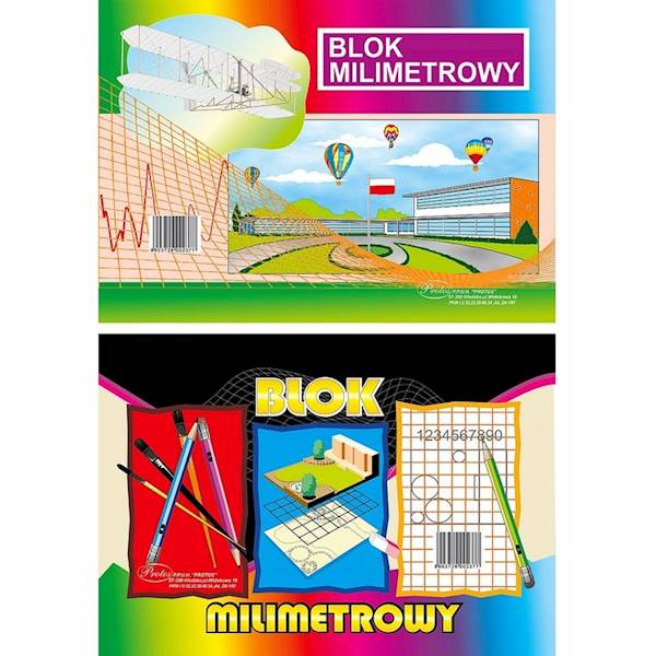 Blok milimetrowy A4 Protos