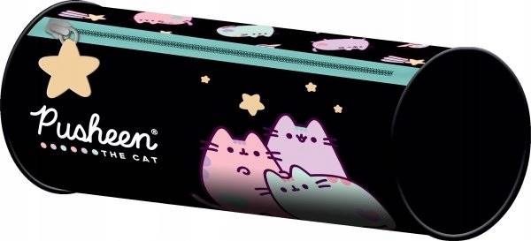 Piórnik tuba PUSHEEN czarna 