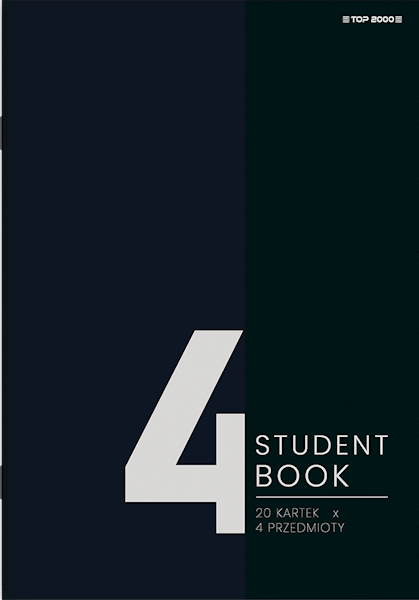 Zeszyt A4/80k kratka TOP-2000 Studentbook 4P
