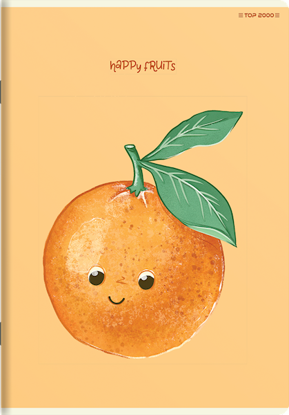 Zeszyt A5/32k linia podwójna kol. TOP-2000 Fruits