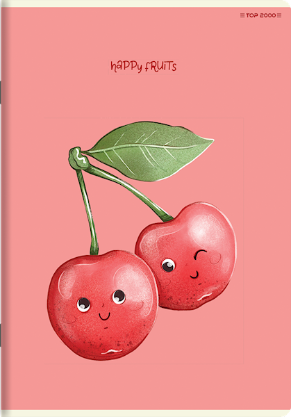 Zeszyt A5/32k kratka TOP-2000 Fruits