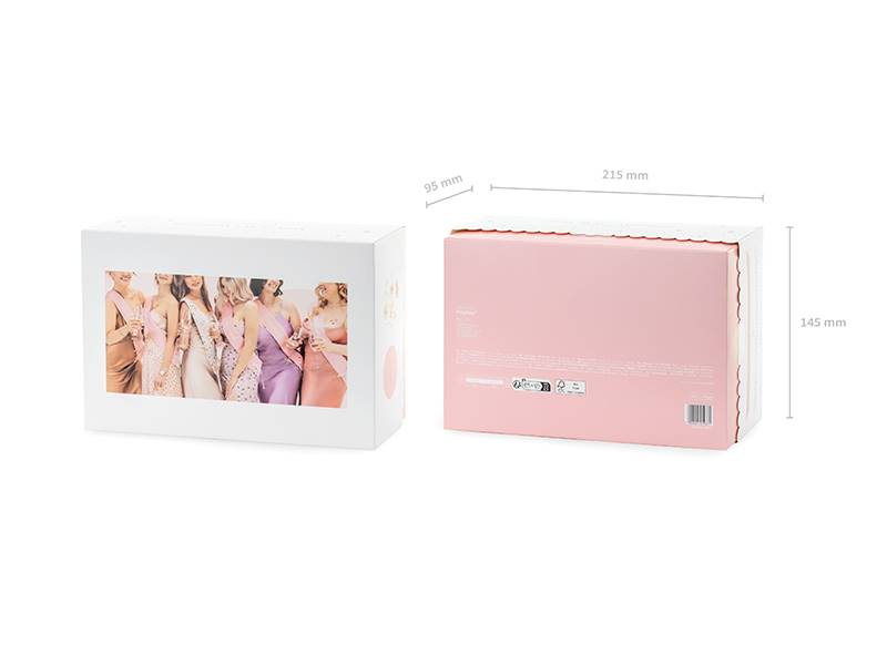 Szarfy Bride to be i Bridesmaid, mix, 76cm