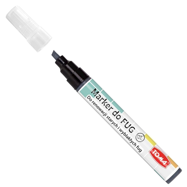 Marker do renowacji fug czarny TOMA 