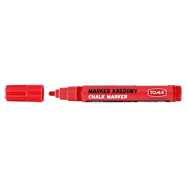 Marker kredowy TOMA TO-292 czerwony 4,5mm 8g tuszu