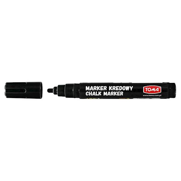 Marker kredowy TOMA TO-292 czarny 4,5mm 8g tuszu