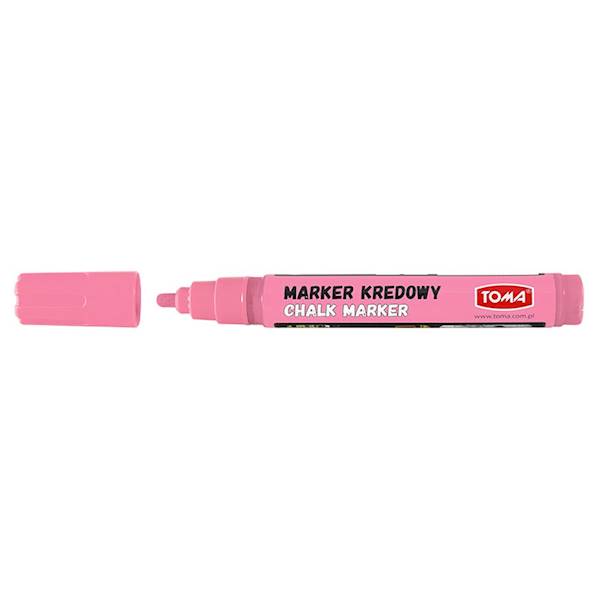 Marker kredowy TOMA TO-292 pastel. różowy 4,5mm 8g