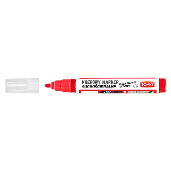 Marker kredowy TOMA TO-296 czerwony