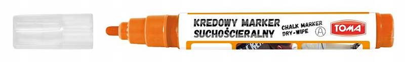 Marker kredowy TOMA TO-296 pomarańczowy