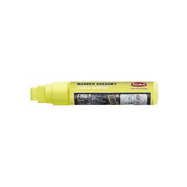 Marker kredowy TOMA TO-290 żółty 8x15mm 25g tuszu