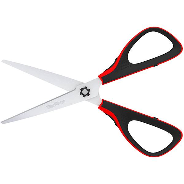 Nożyczki Berlingo Easycut300 20 cm czerwone