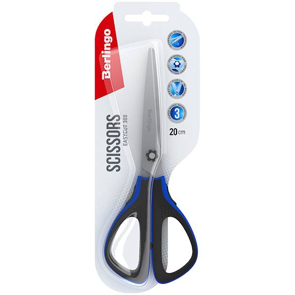 Nożyczki Berlingo Easycut400 17,5 cm niebieskie