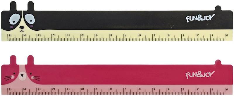 Linijka Fun&Joy 15 cm zwierzęta
