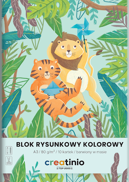Blok rysunkowy A3 Creatinio kolorowy