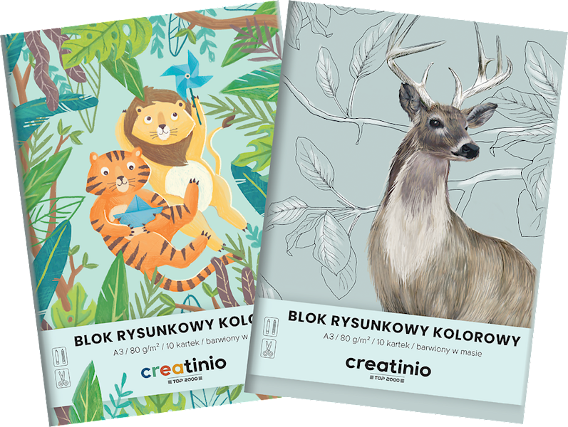 Blok rysunkowy A3 Creatinio kolorowy
