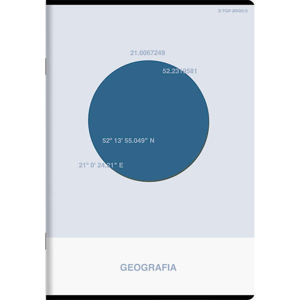 Zeszyt A5/60k kratka TOP-2000 Geografia