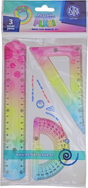 Zestaw geometryczny Astra Flexi pastel