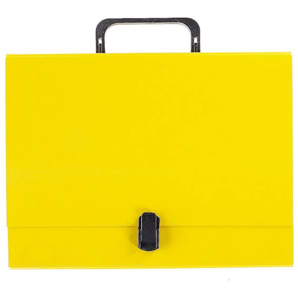 Teczka z rączką A4 4 cm VauPe żółta