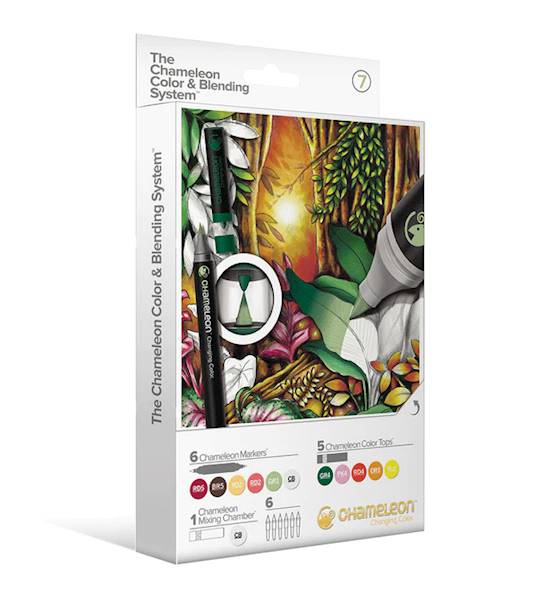 Zestaw markerów Chameleon nr 7 6 szt. + 5 topów