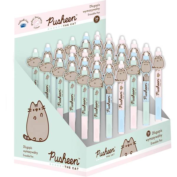 Długopis wymazywalny z gumowym uchwytem PUSHEEN