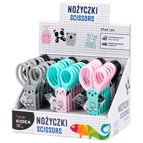 Nożyczki z figurką w etui Kidea