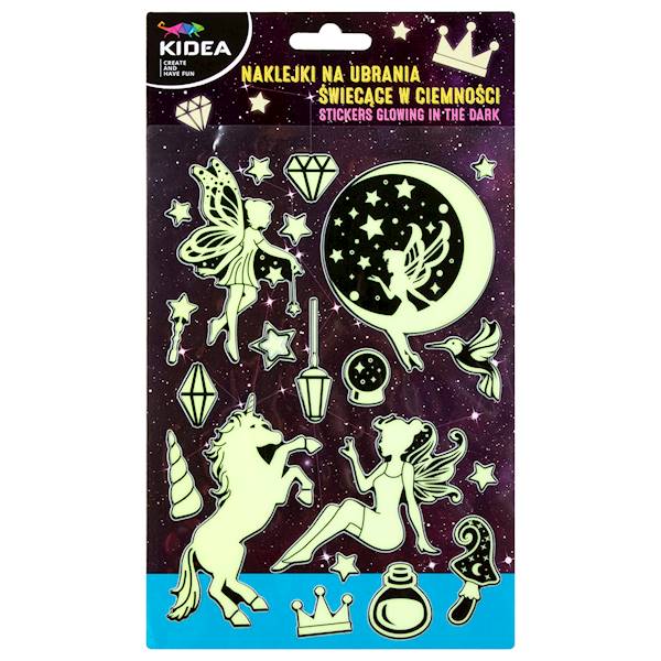 Naklejki na ubrania świecące w ciemności magia
