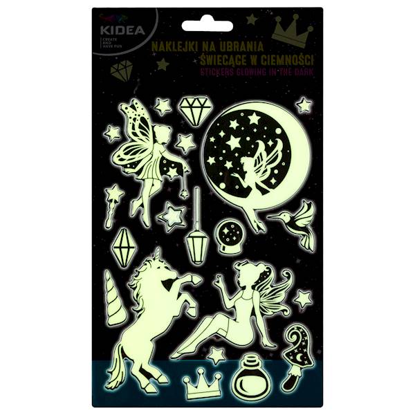 Naklejki na ubrania świecące w ciemności magia